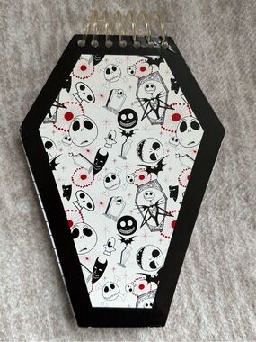 Nightmare Before Christmas Jack Skellington Coffin-Shaped Spiral Notebook